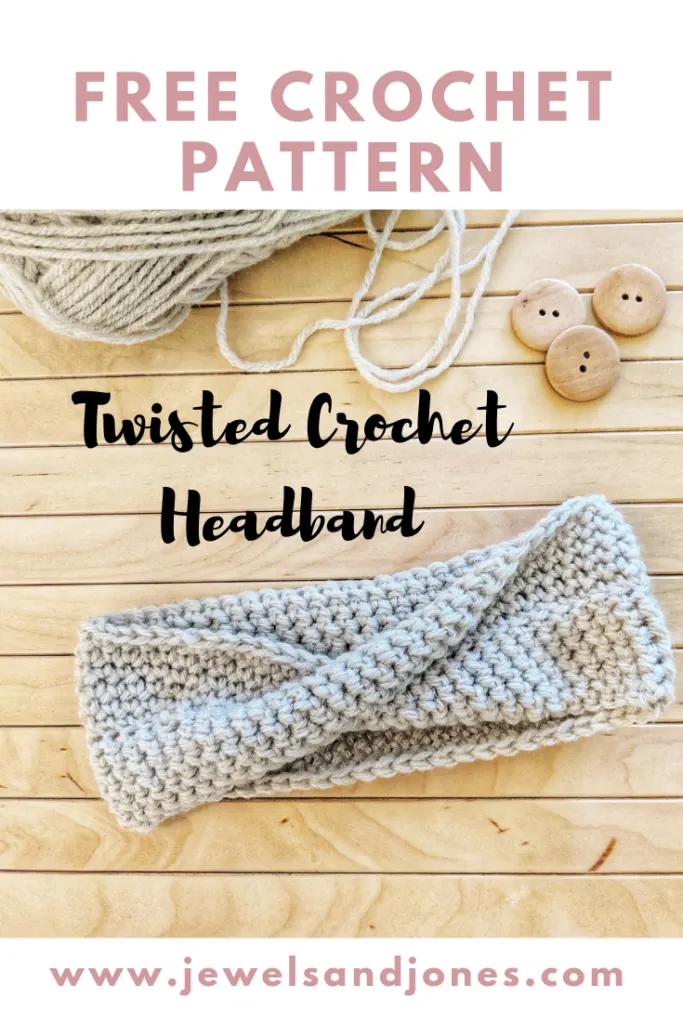 Single Crochet Twisted Headband 