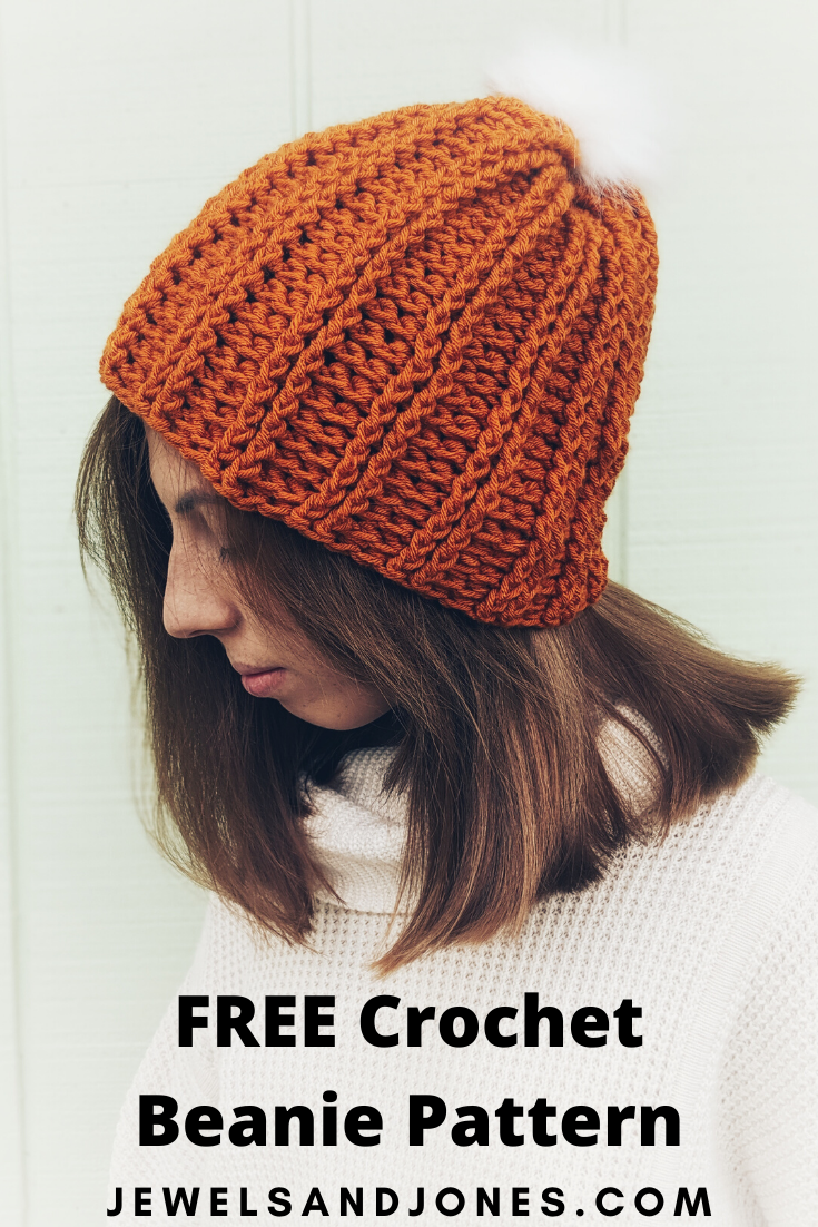 Crochet Beanie - FREE PATTERN - Jewels and Jones