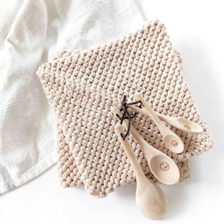 the best modern double thick crochet cotton potholders free pattern