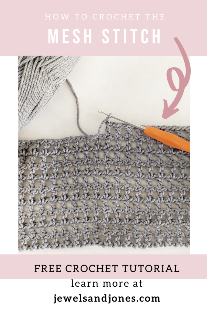 create a simple crochet mesh stitch 