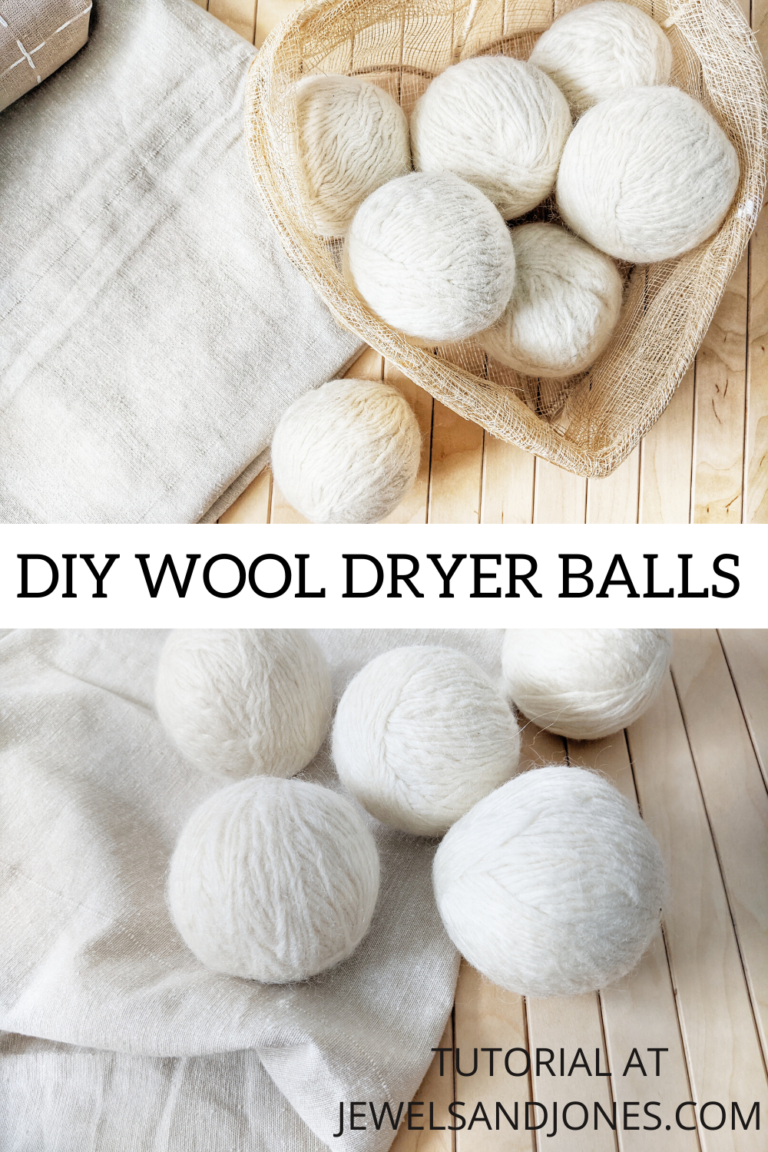 how to use left wool yarn to create dryer balls.