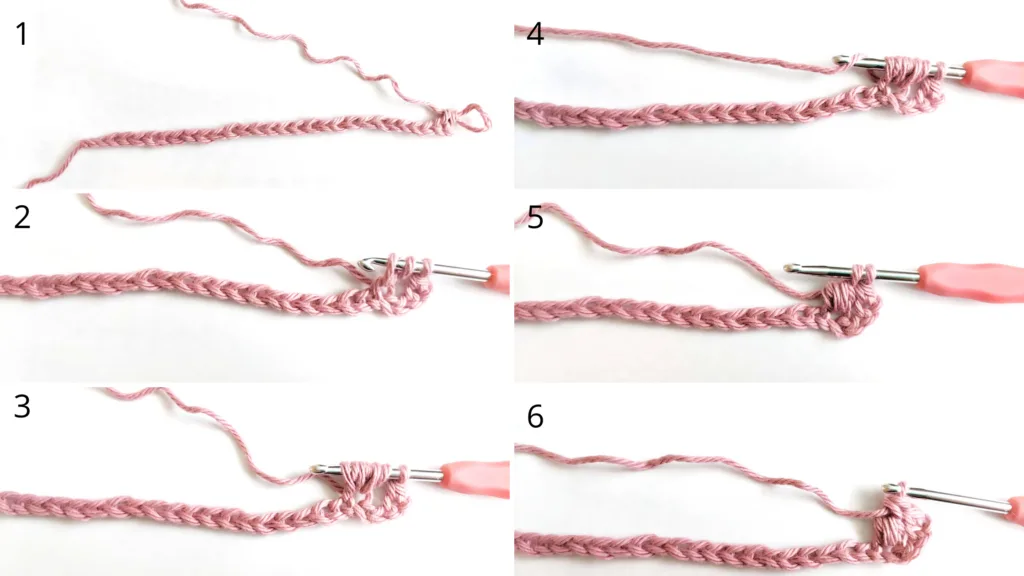How to crochet the lotus stitch photo tutorial