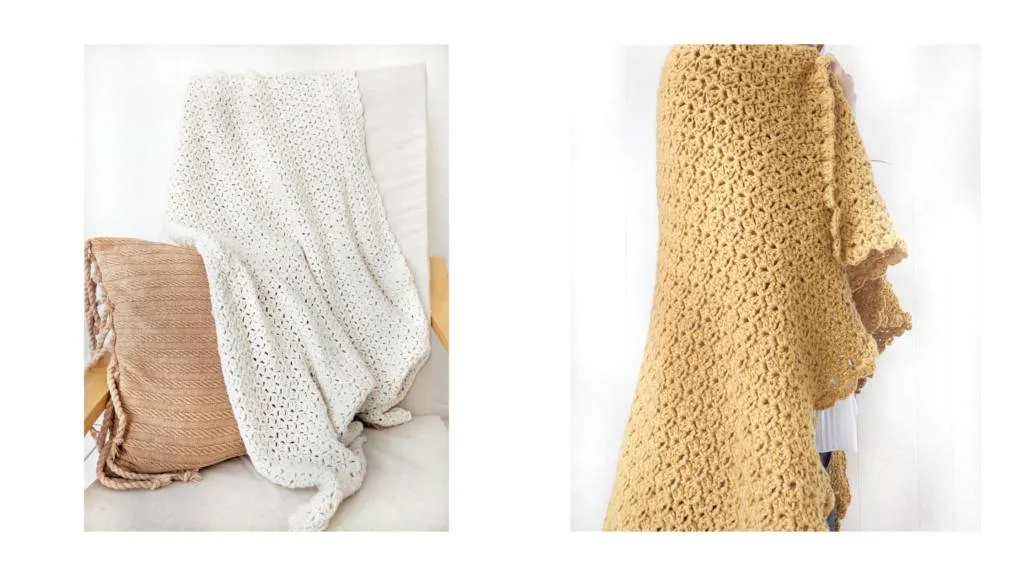 easy crochet cotton throw patterns