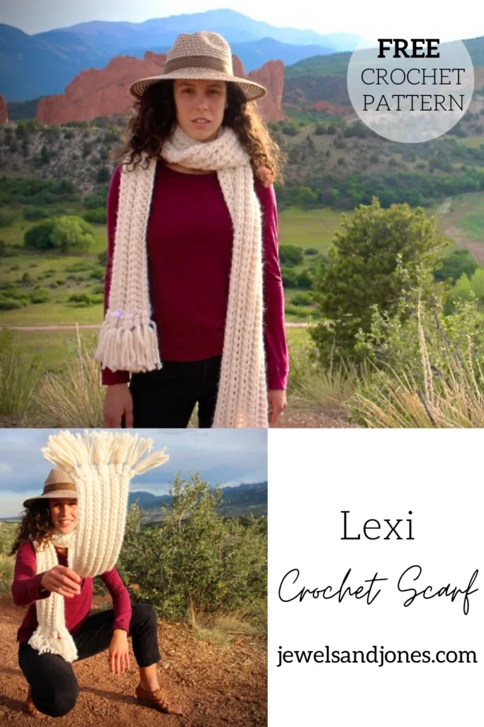 the lexi crochet scarf, free pattern