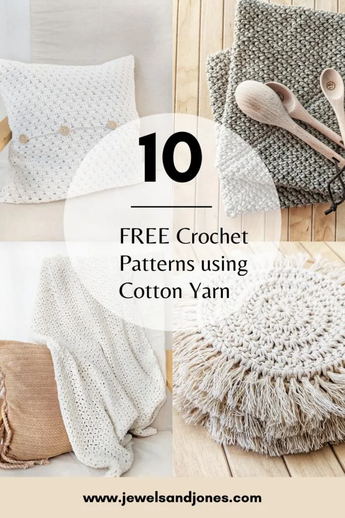free crochet patterns made with cotton yarn