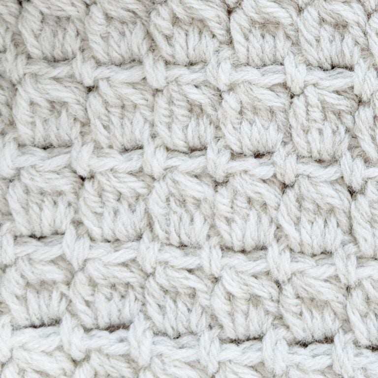 double crochet cluster stitch tutorial