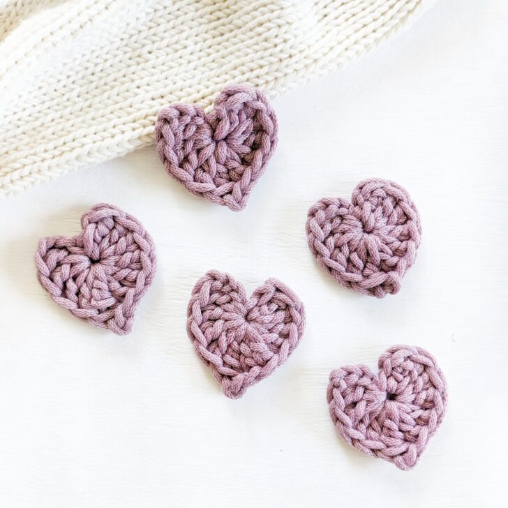 Mini Crochet Hearts