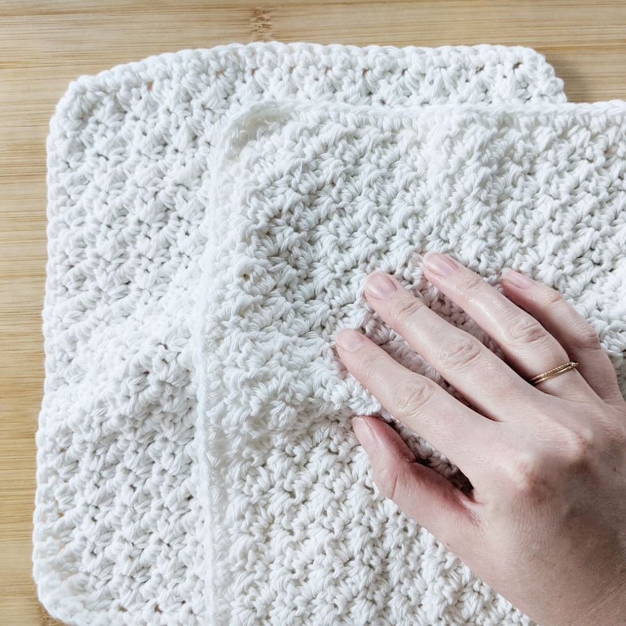 simple crochet washcloth, free crochet pattern