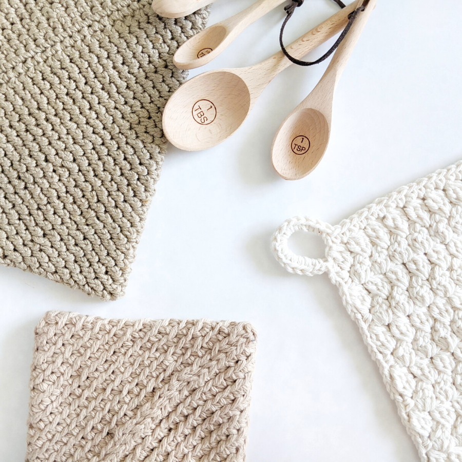 crochet cotton + bamboo patterns for the home