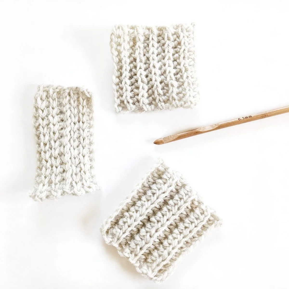 crochet ribbings that look like knit