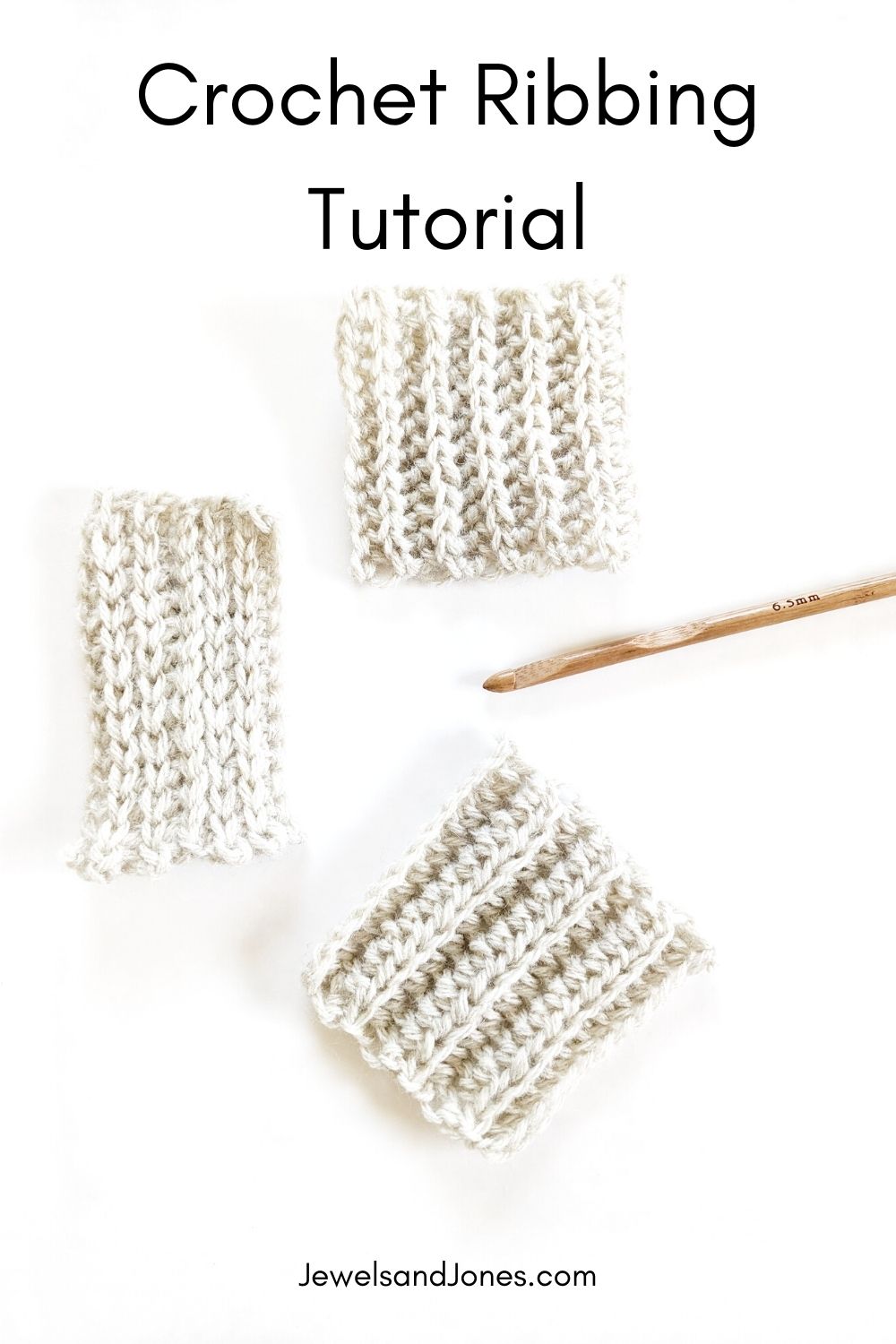 3 different crochet ribbings for beginners