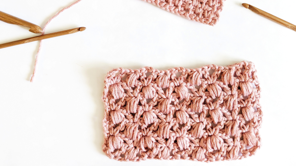 how to crochet a pretty puff stitch- easy tutorial