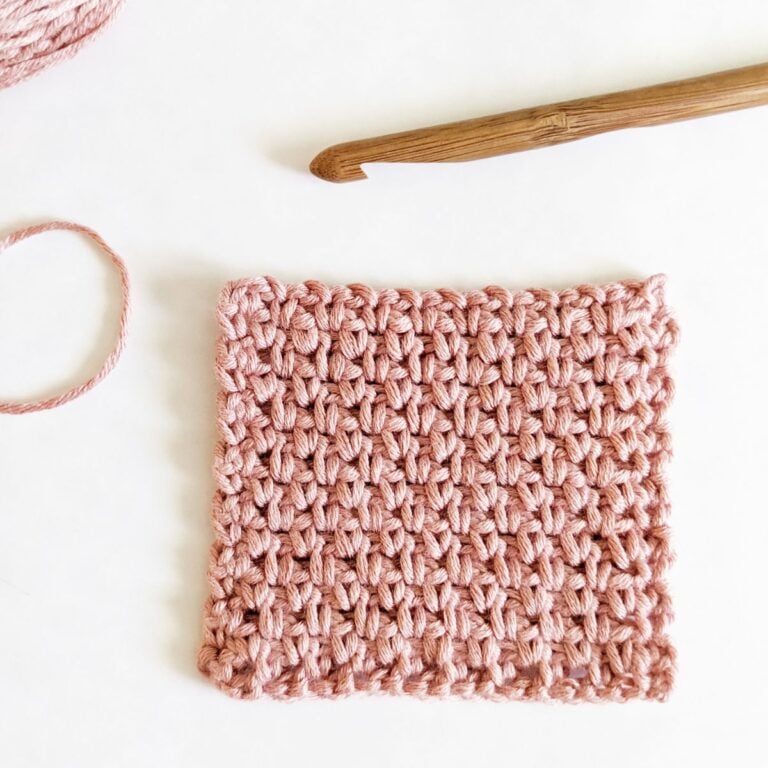 A granite stitch square tutorial.