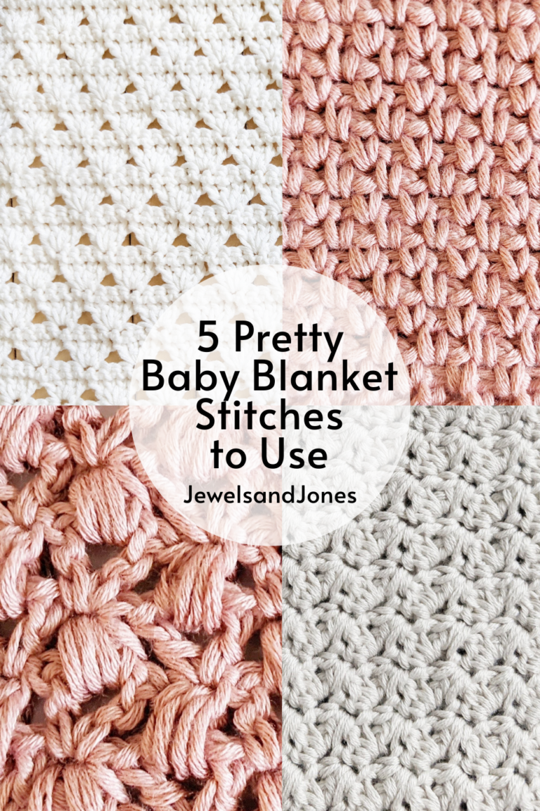 5 Prettiest Crochet Stitches to Use for Baby Blankets Jewels and Jones