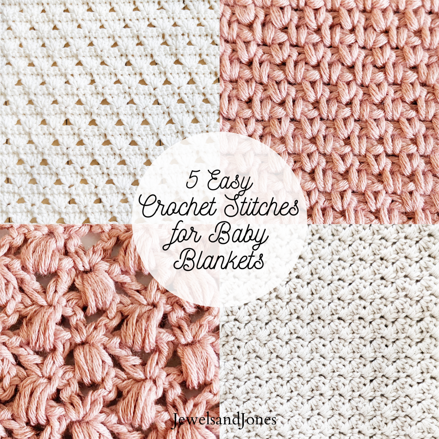 5 prettiest crochet stitches for baby blankets