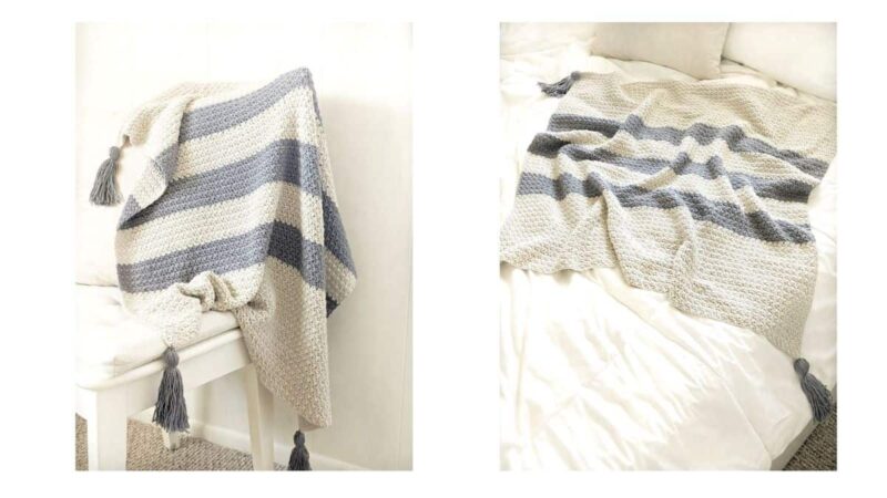 Easy Crochet Shell Stitch Baby Blanket Pattern | Jewels and Jones