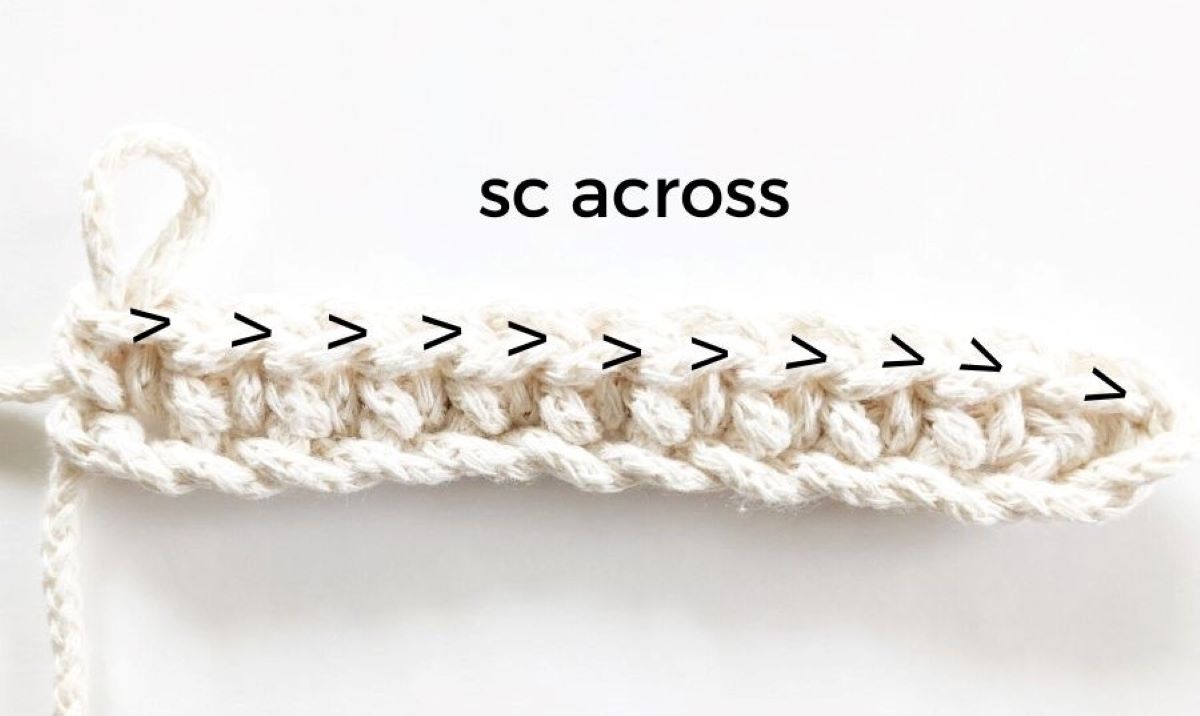 step 1 in crocheting a coaster is to single crochet