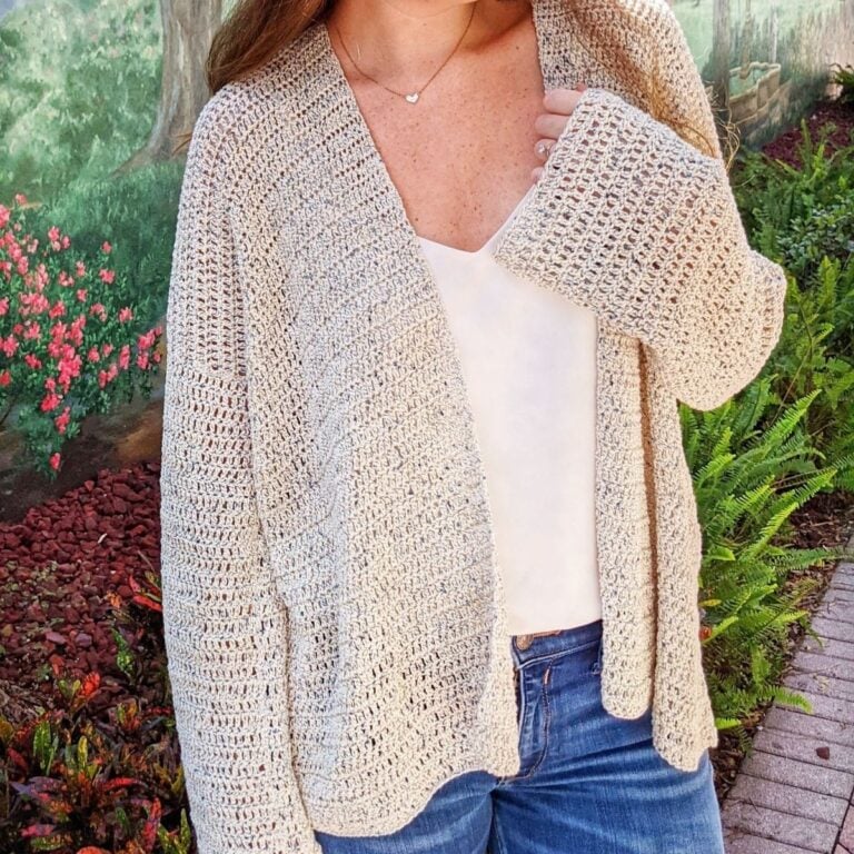 free beginner crochet cardigan pattern