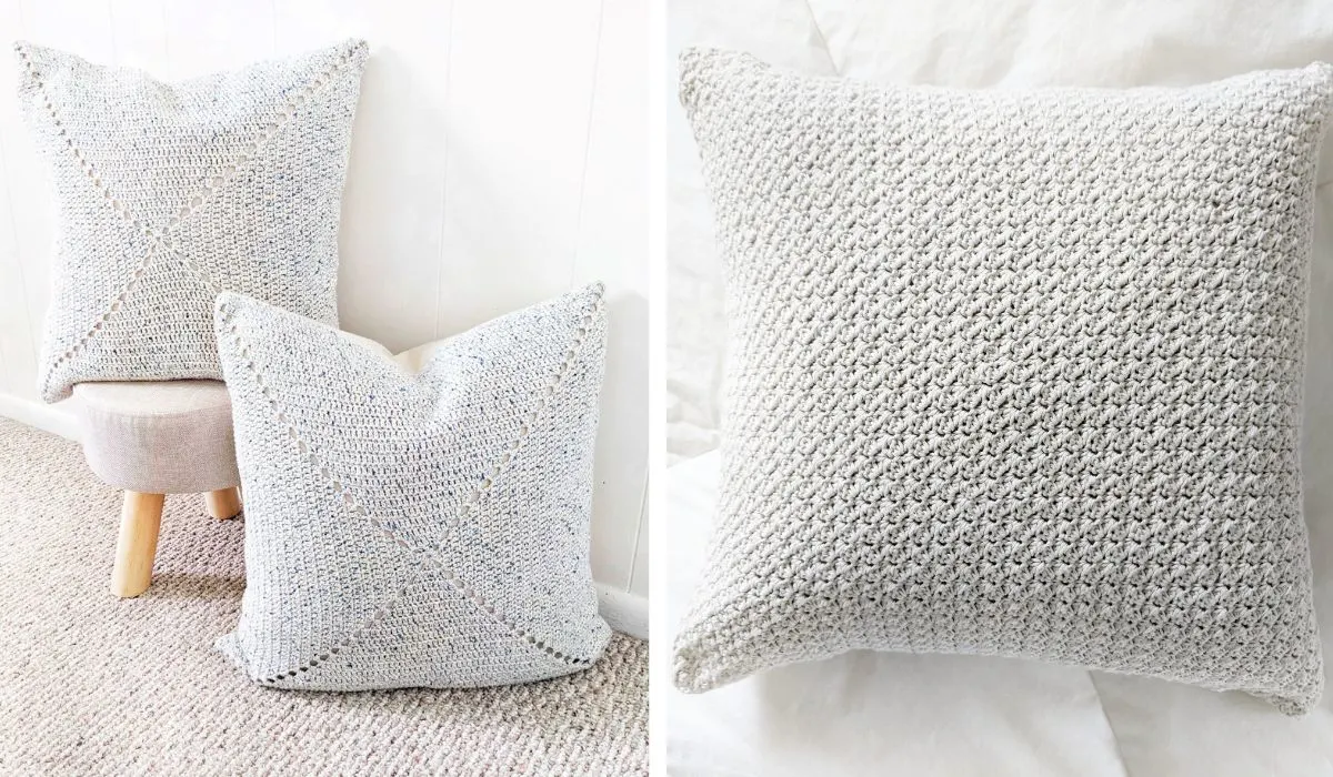 2 free crochet pillow patterns.