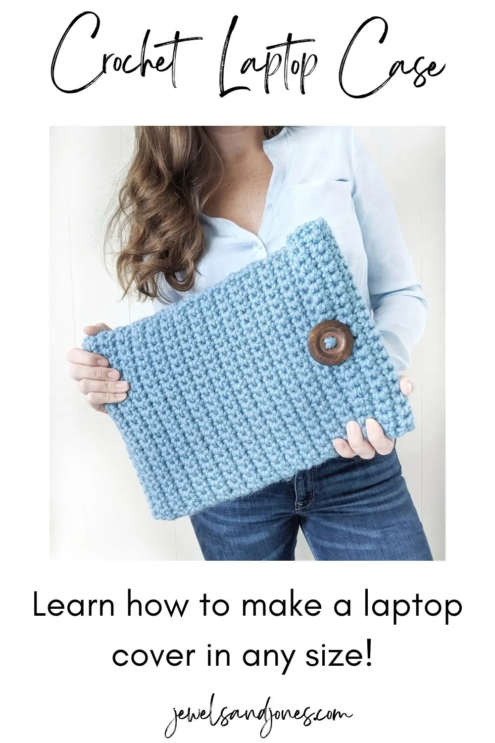 Learn how to crochet a laptop in any size