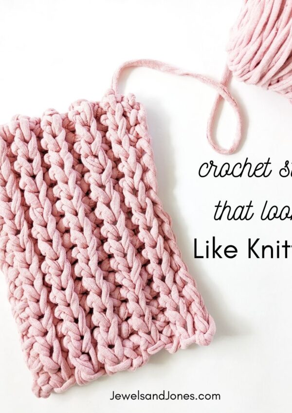 How to crochet a stitch that looks like knitting