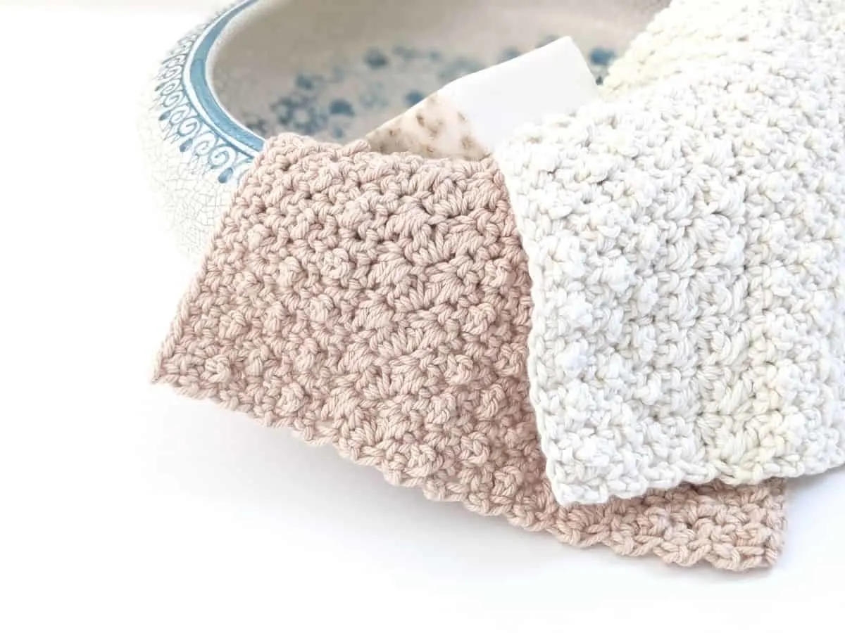 Textured Crochet Dishcloth - Northern Moose