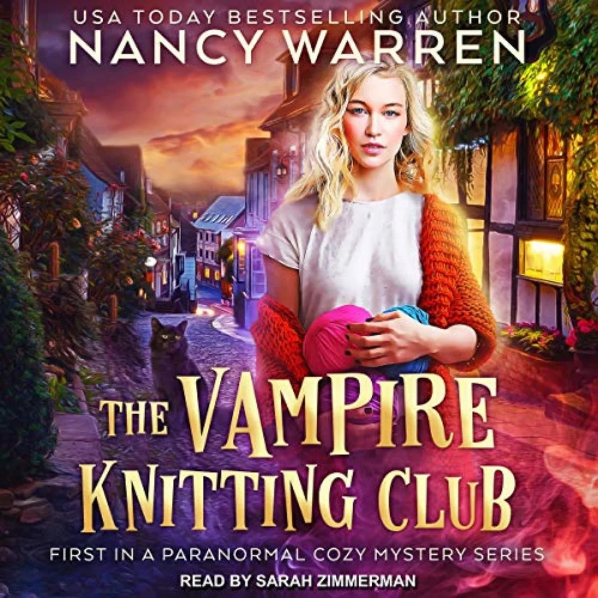 the vampire knitting club by Nancy Warren book to listen to while working on craft projects.