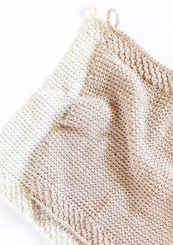 Tunisian Crochet Kitchen Towel – Free Pattern
