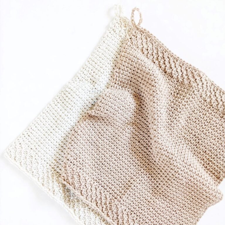 a free Tunisian kitchen towel crochet pattern