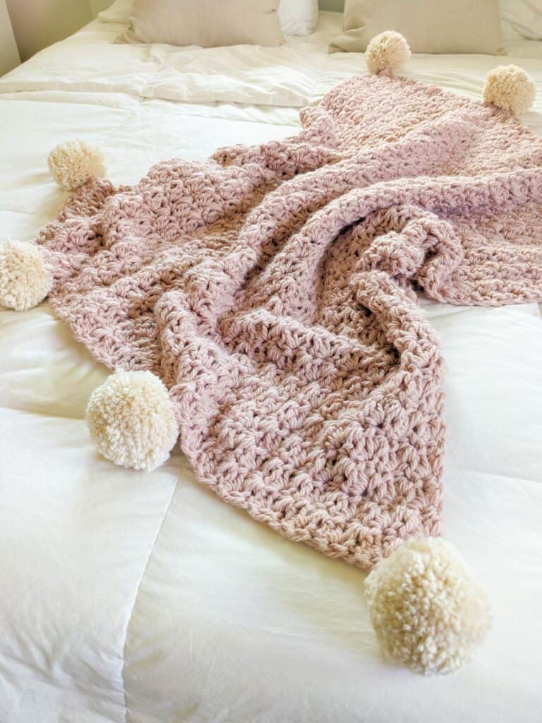 Free Chunky Crochet Blanket Pattern Jewels and Jones