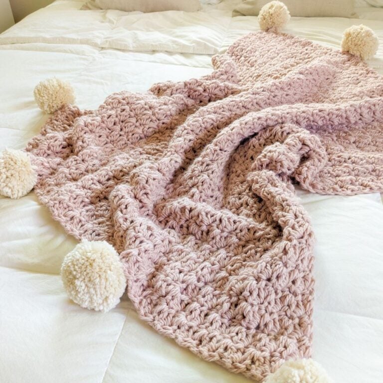Easy Chunky Crochet Blanket - Free Pattern