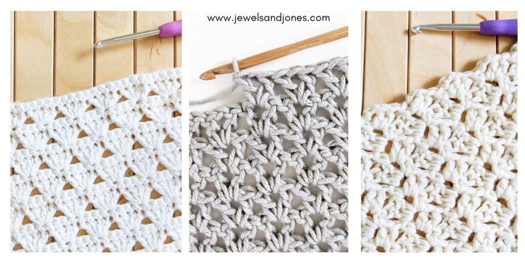 Free easy crochet stitch patterns.