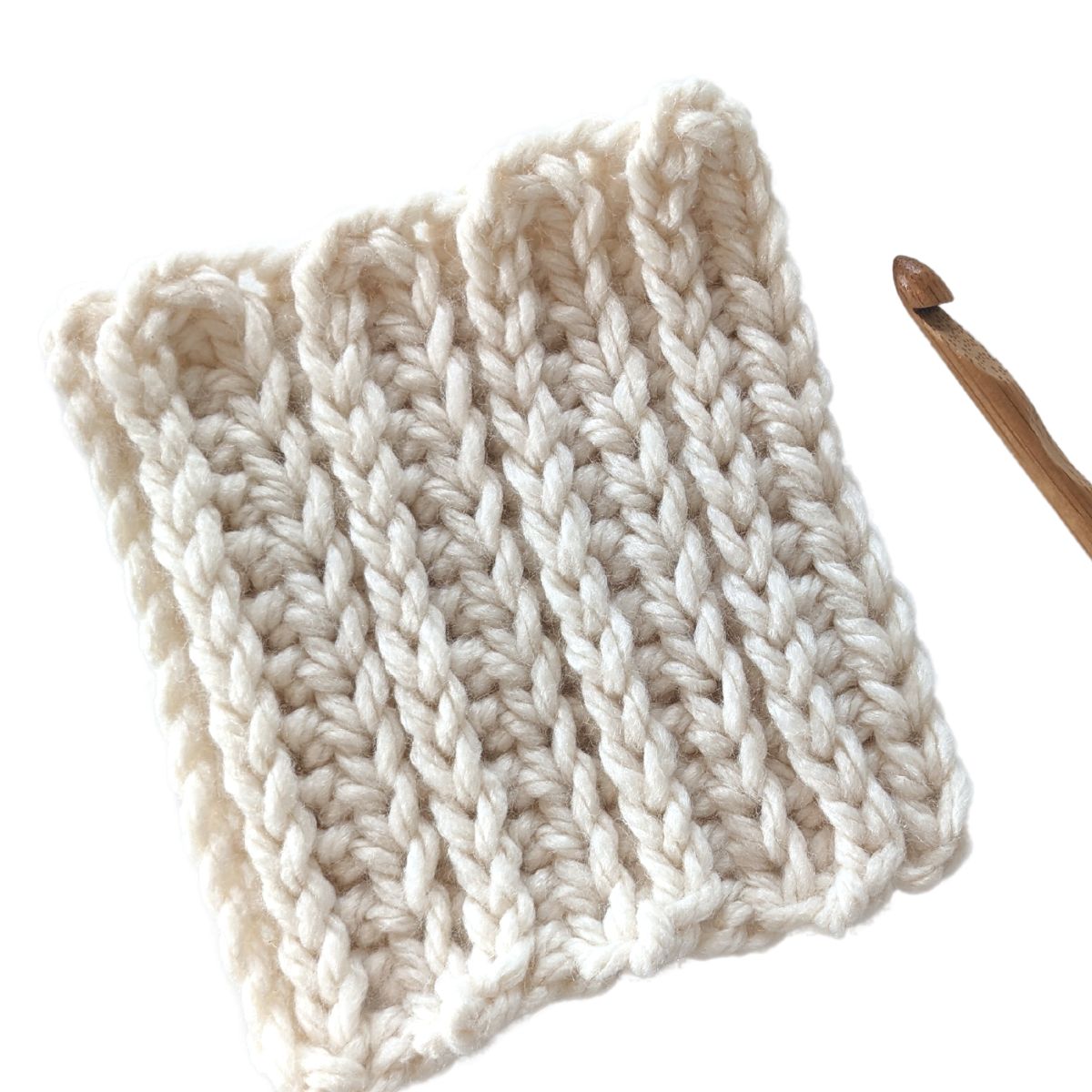How to crochet a knit stitch