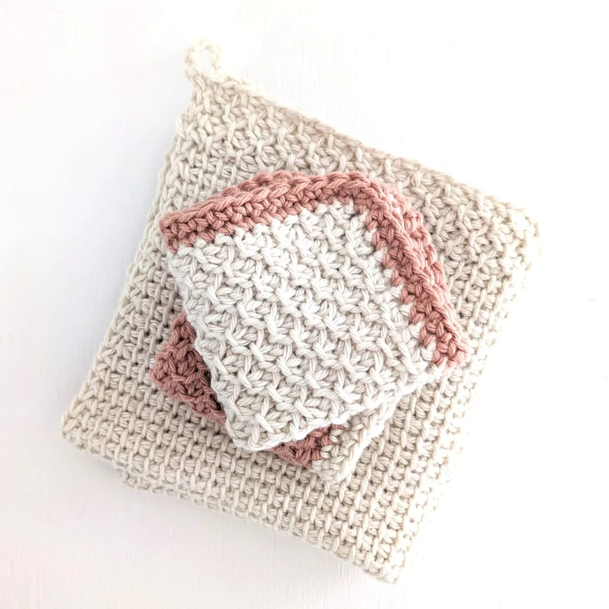 Free Tunisian Crochet Washcloth Pattern