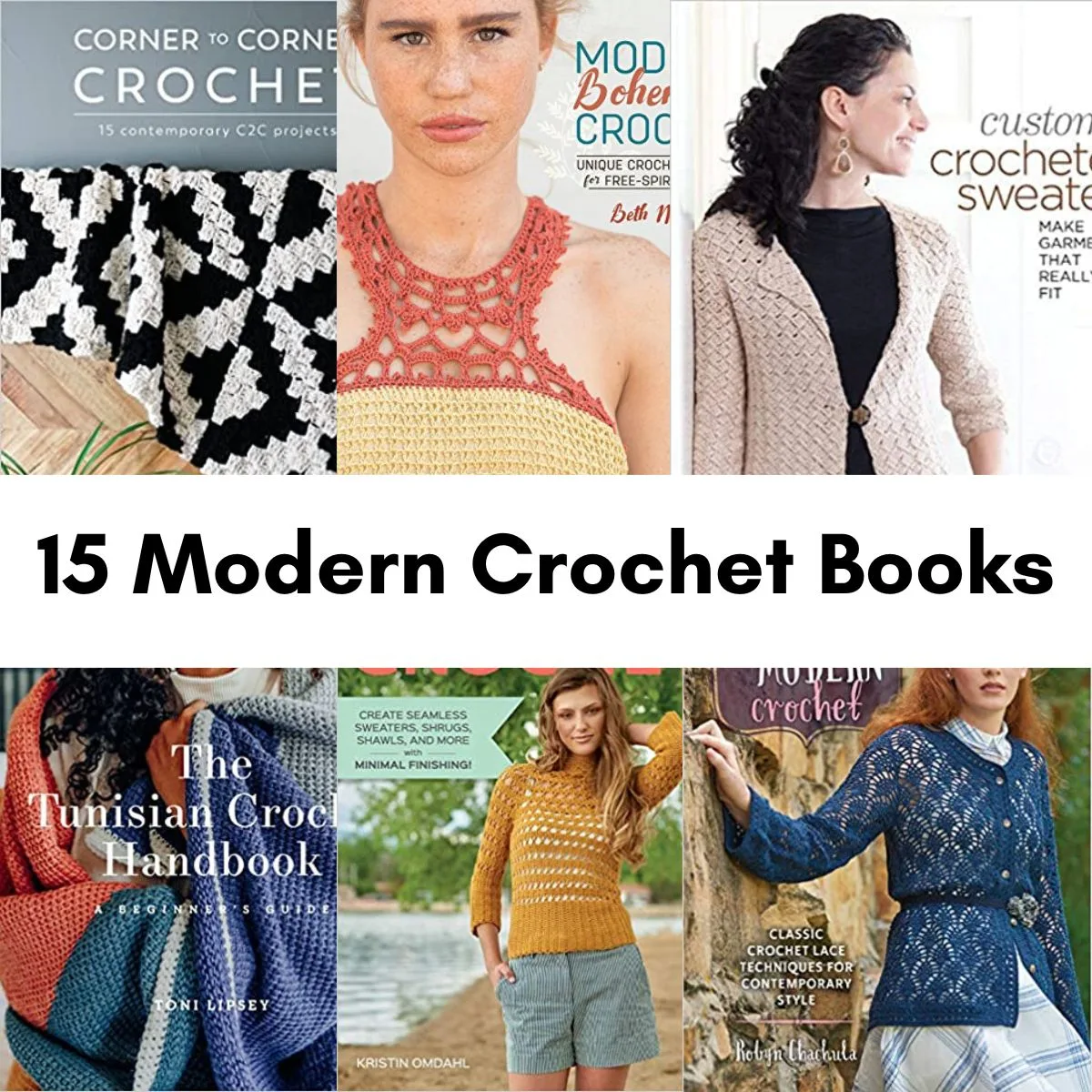 15 Modern Crochet Books.