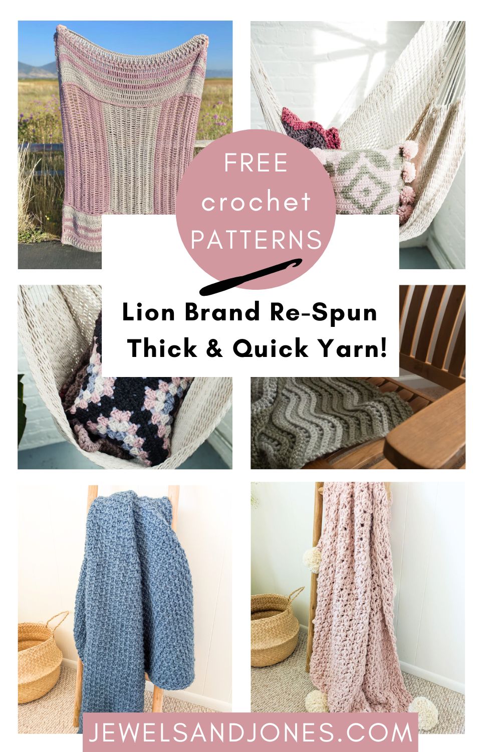 Free Crochet Lion Brand Re-Spun Yarn Patterns 
