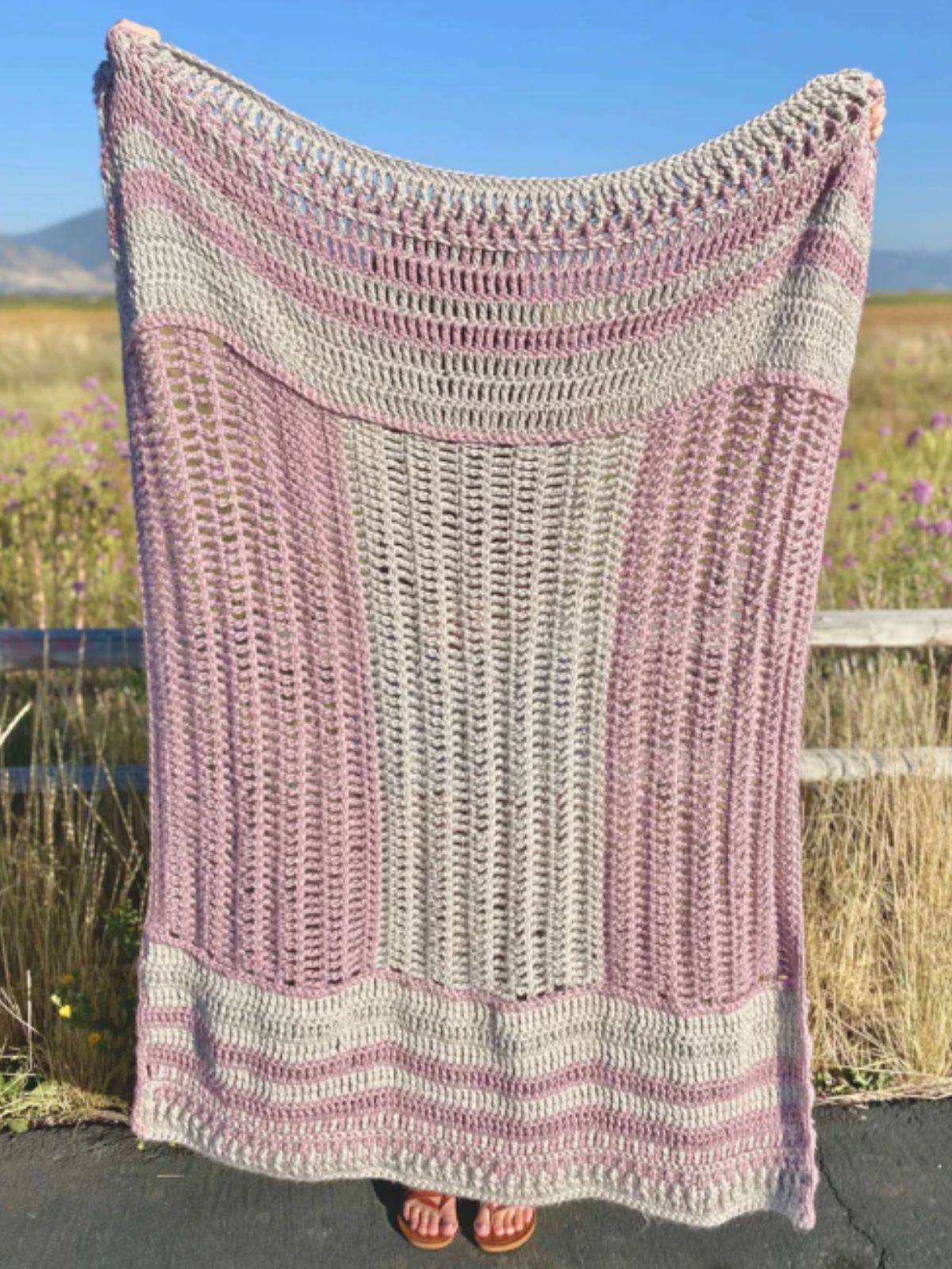 Free Windermere Crochet Throw Blanket Pattern
