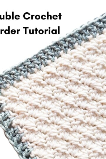 Double crochet border tutorial.