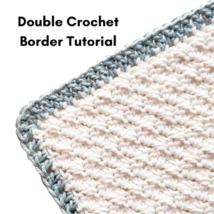 Double crochet border tutorial.