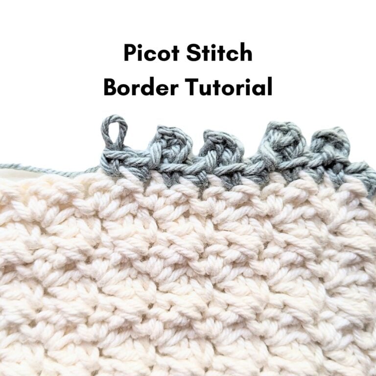 Picot Stitch Border Tutorial.