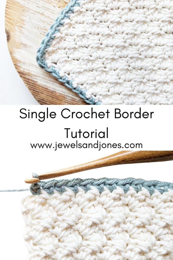 How to Single Crochet a Border on a Blanket Jewels and Jones
