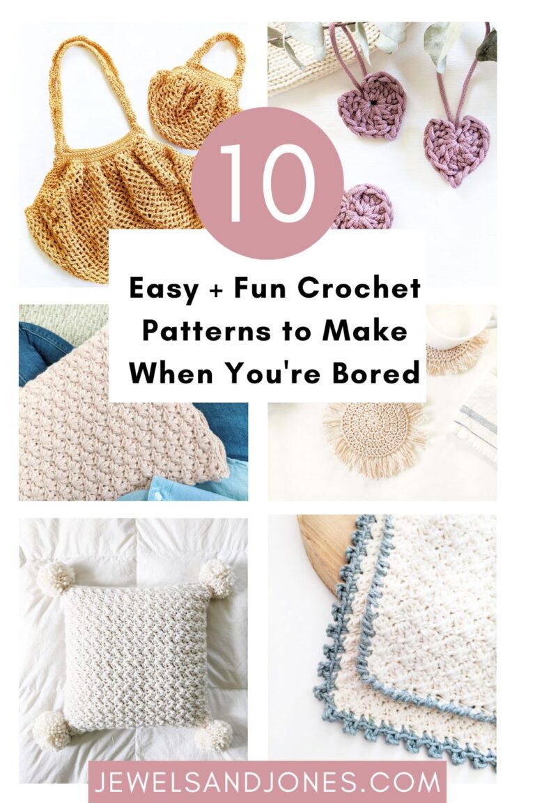 10 Easy + Fun Things to Crochet When You're Bored