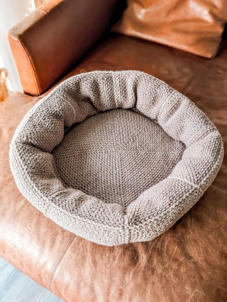 Free Crochet Dog Bed Pattern (StepbyStep Tutorial)