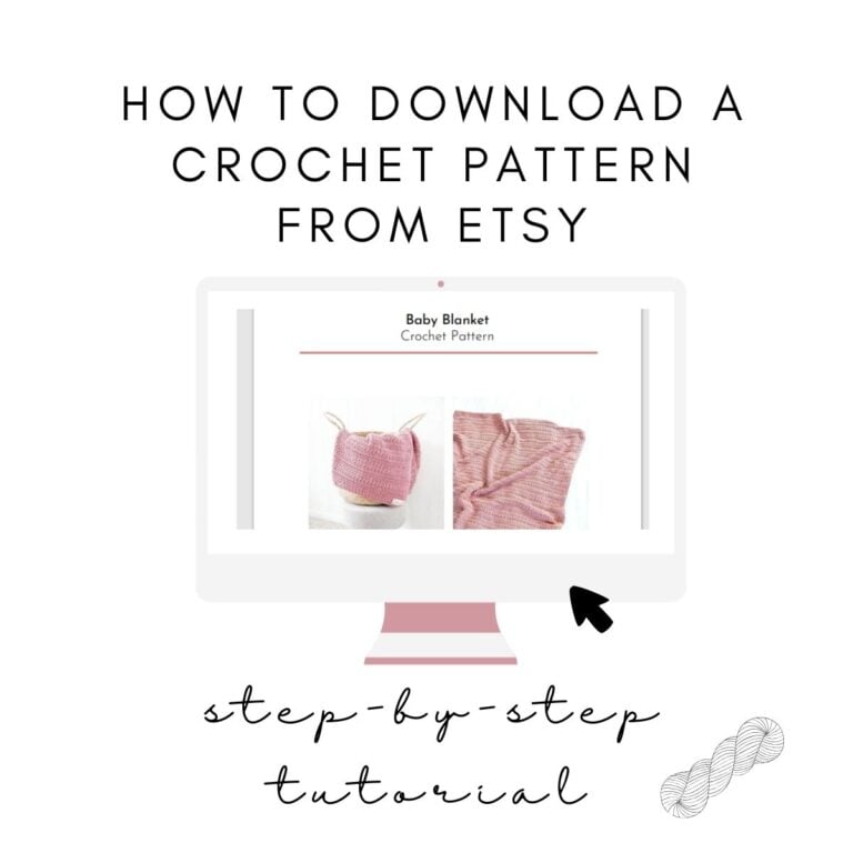 The easy way of downloading a digital pattern of Etsy.