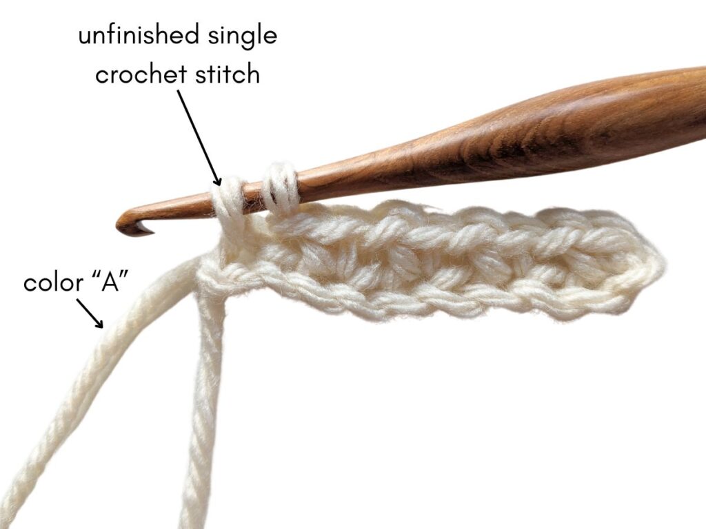 A Step-by-Step Tutorial on Changing Colors in Crochet Moss Stitch