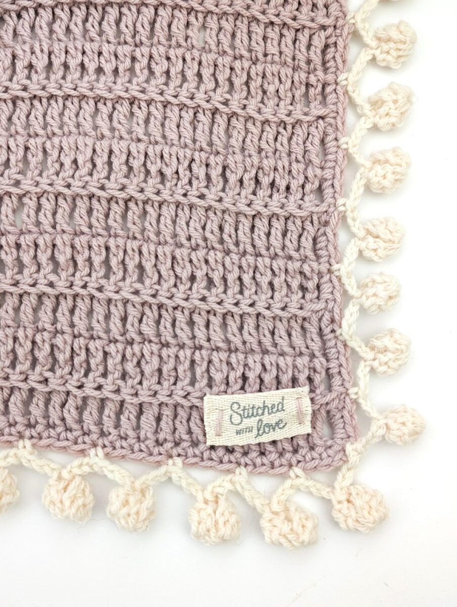 Easy One-Stitch Crochet Baby Blanket Pattern | Jewels and Jones