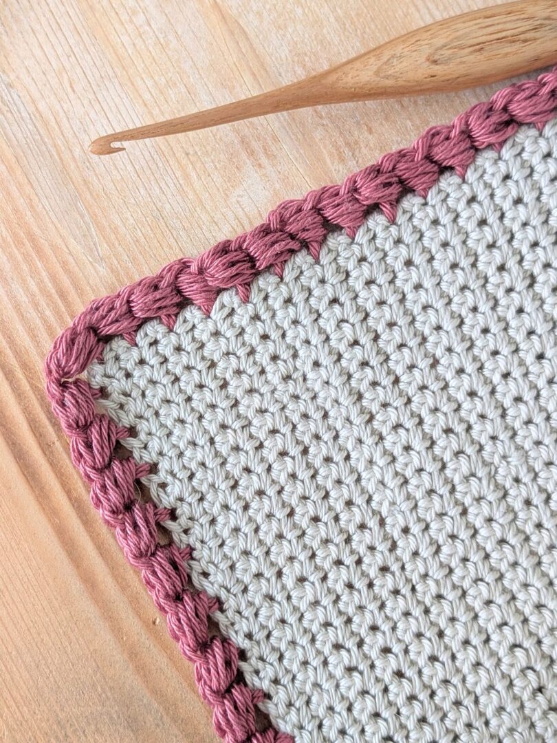 Crochet Puff Stitch Border Tutorial for Blankets - Jewels and Jones