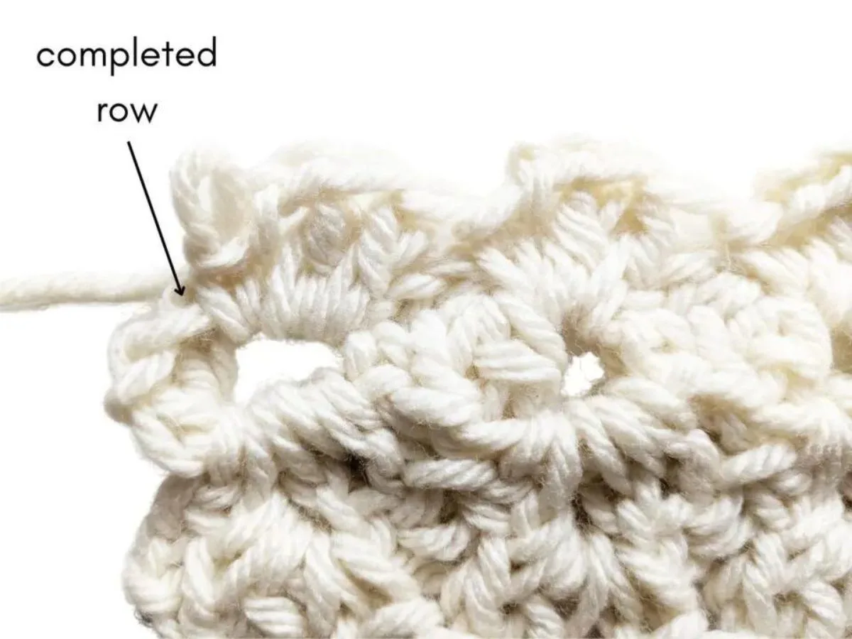 Image explains the steps on how to crochet border on a baby blanket.