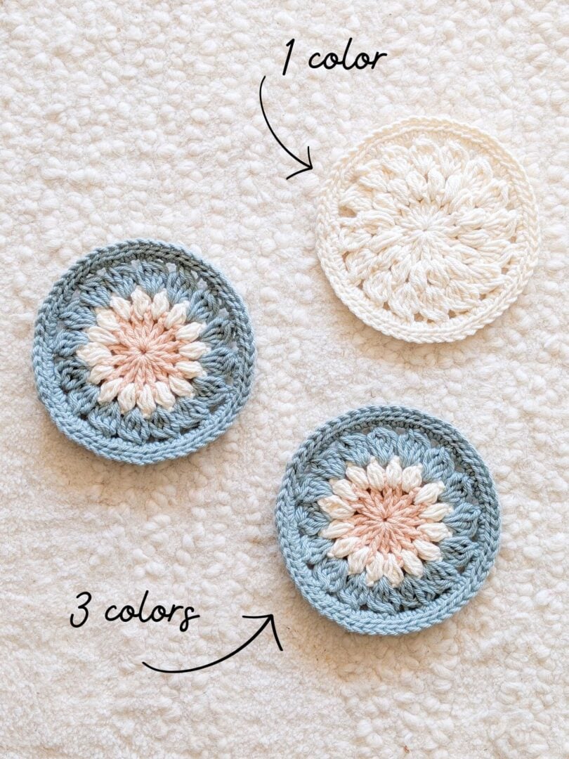 Easy Round Crochet Coaster Pattern | Jewels and Jones